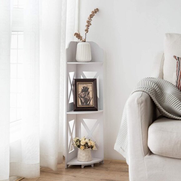 Corner Shelf Stand, Storage Organizer Great for Bathroom, Corner Shelf - Picture 4 of 5